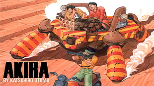 Akira by Katsushiro Otomo poster, Akira, katsuhiro otomo, anime