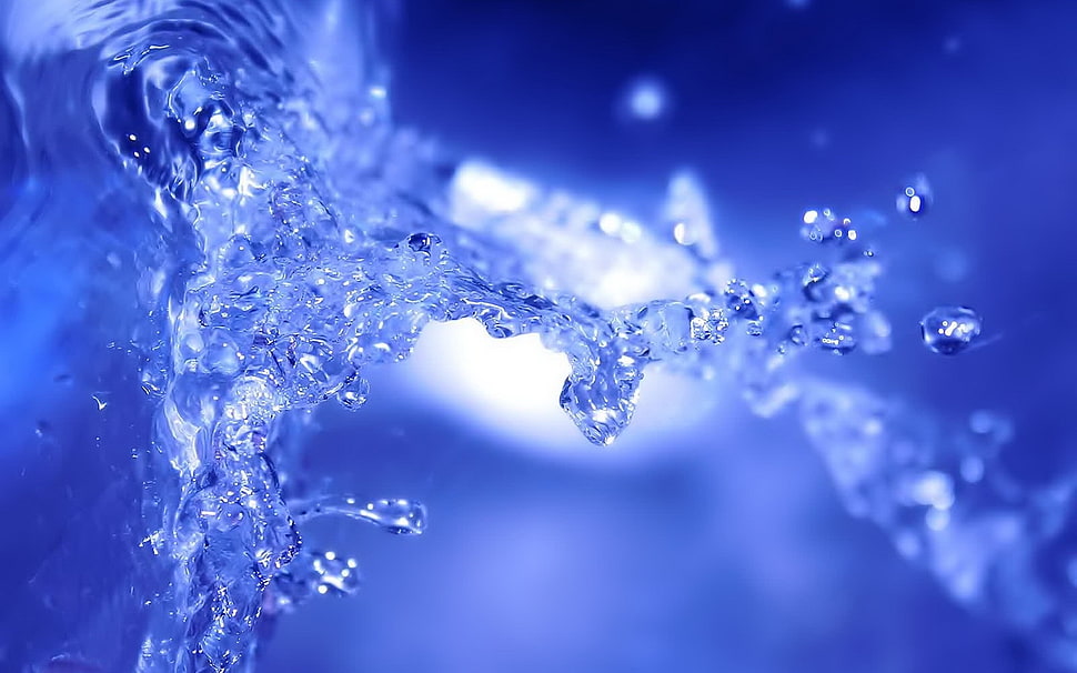 timelapse photography of water drop HD wallpaper