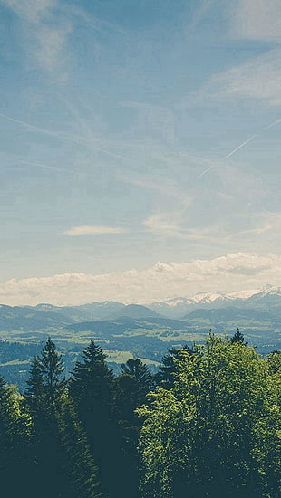 mountain and clouds horizon