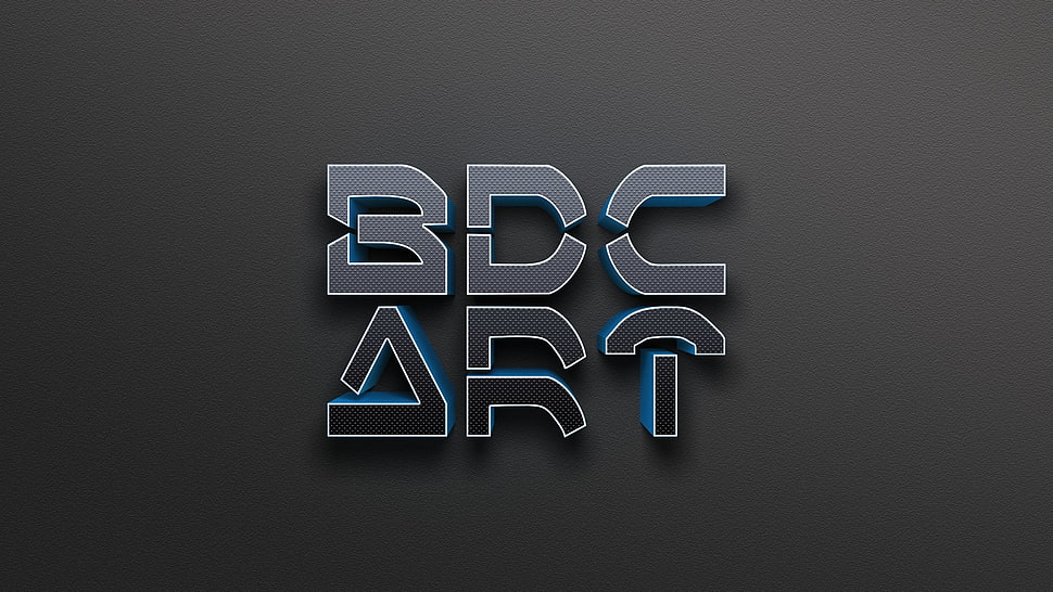 BDC ART logo, 3D HD wallpaper