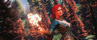 game illustration, video games, Triss Merigold, The Witcher