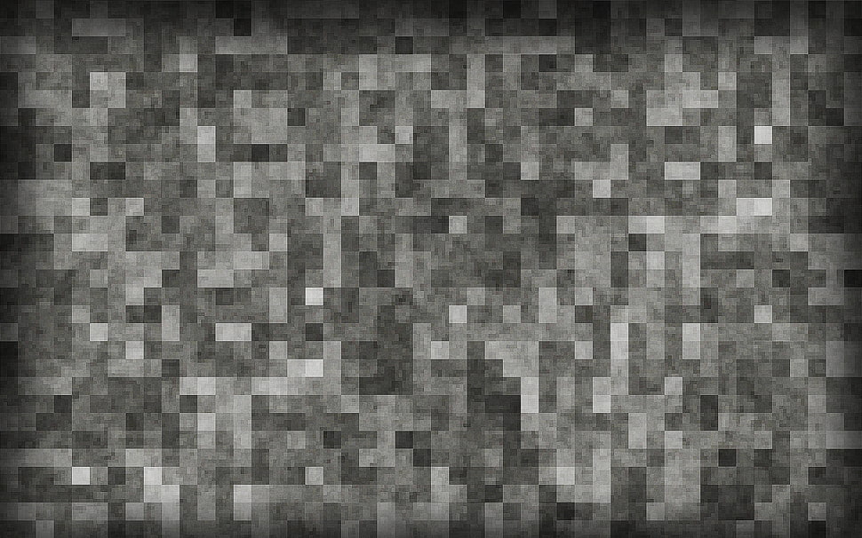 gray and black area rug, texture, pixels, artwork HD wallpaper