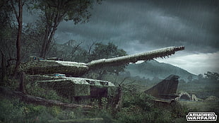 Armored Warfare 3D wallpaper, Armored Warfare, tank, Leopard 2, rain