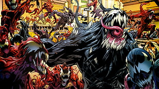 Marvel's Venom, comics, Venom, Carnage, Spider-Man HD wallpaper