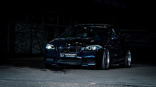 black BMW car, BMW