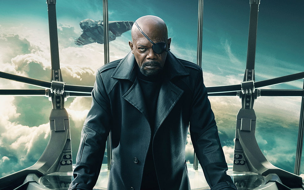 Samuel L. Jackson, Nick Fury, movies, Captain America: The Winter Soldier, Captain America HD wallpaper