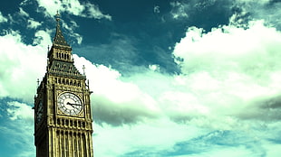 Elizabeth Tower, Big Ben, London, England, architecture HD wallpaper