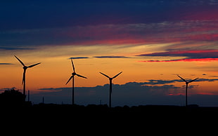 landscape, sunset
