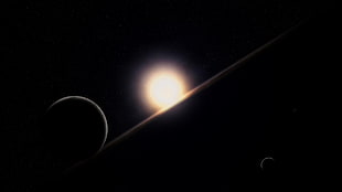 Planets,  Sun,  Stars,  Slope HD wallpaper