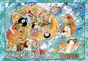 One Piece Summer is Falling wallpaper, One Piece,  straw hat pirates
