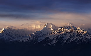 snow-covered mountains, mountains, Mount Everest