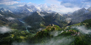 tree covered mountain, landscape, mountains, Far Cry 4, video games