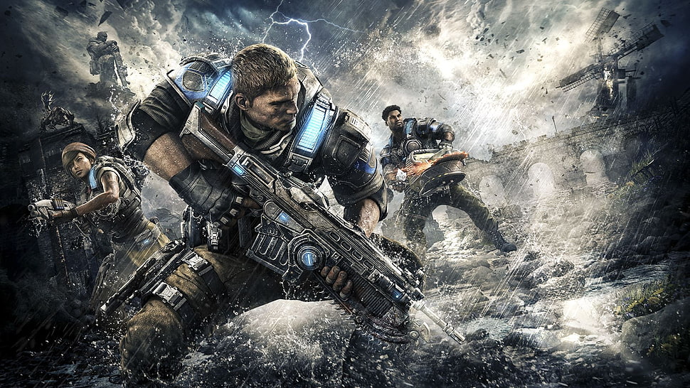 Gears of War wallpaper, video games, Gears of War 4 HD wallpaper