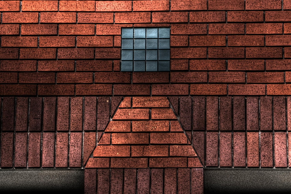red brick wall illustration, wall, bricks, texture, pattern HD wallpaper