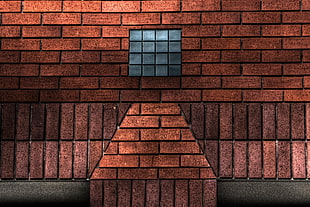 red brick wall illustration, wall, bricks, texture, pattern