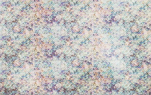 blue and pink textile