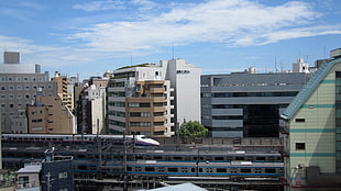 high-angle view of high rise buildings