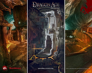 Dragon Age Origins digital wallpaper, video games, Dragon Age, Dragon Age: Origins, collage