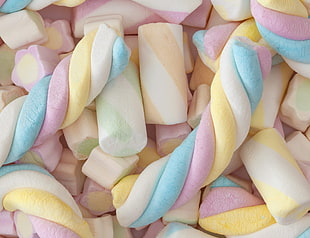 multicolored marshmallows