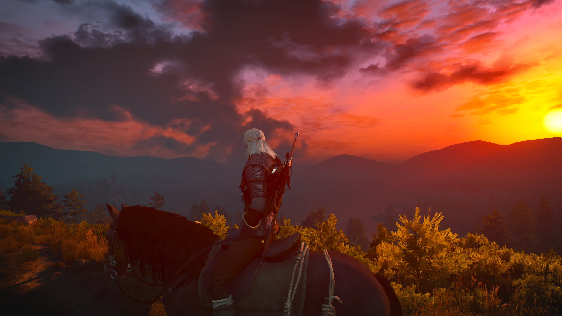 man riding on horse illustration, The Witcher, The Witcher 3: Wild Hunt, video games