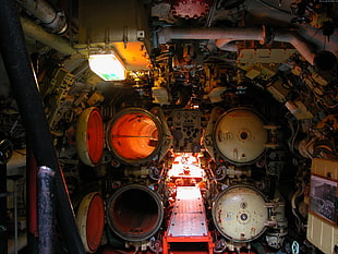 spaceship interior, submarine, torpedo, navy, Russian Navy