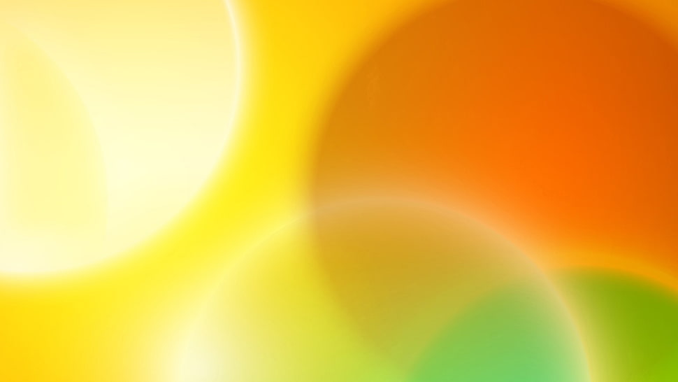 yellow and orange 3D wallpaper HD wallpaper