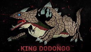King Dodongo character, The Legend of Zelda, King Dodongo, grunge, blood HD wallpaper