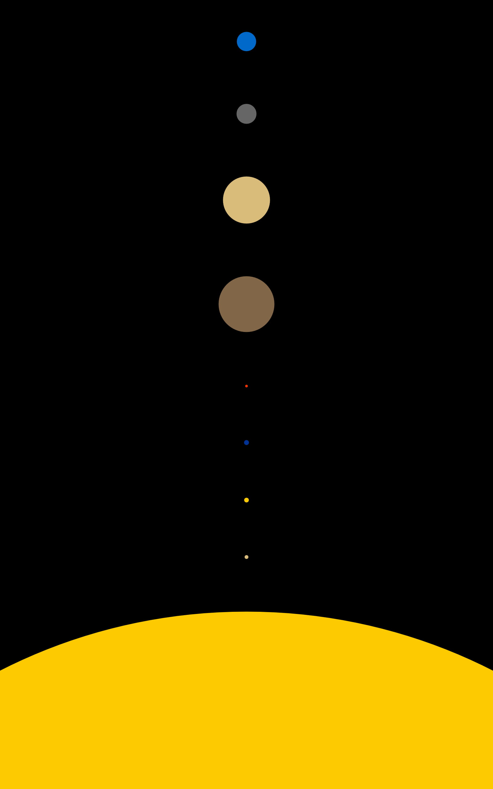 Solar System, space, planet, minimalism