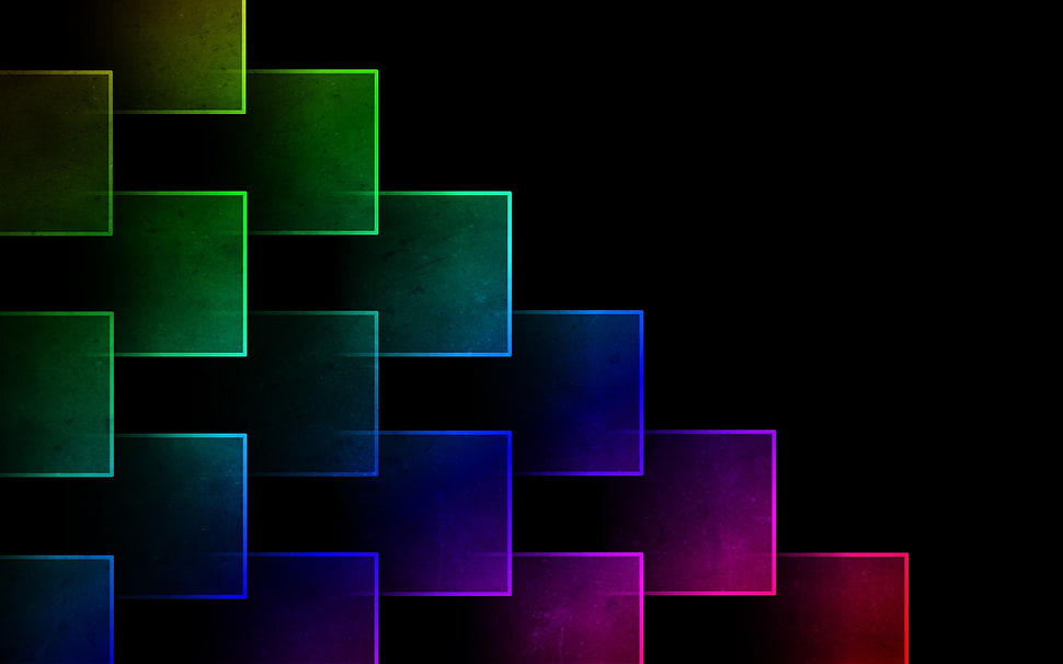 pattern, colorful, digital art, square HD wallpaper