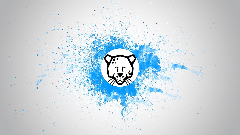 white and black illustration, Linux, Pardus HD wallpaper