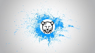 white and black illustration, Linux, Pardus