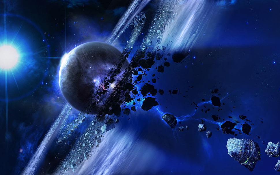 space and planet wallpaper HD wallpaper