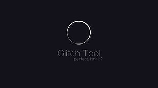 Glitch Tool logo, glitch art, minimalism, digital art