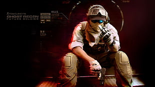 man holding a pistol photo HD wallpaper