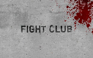 Fight Club text, movies, Fight Club, blood, typography