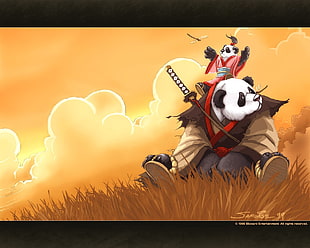 League of Legends panda digital wallpaper, panda, fantasy art
