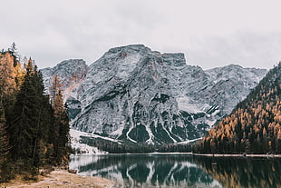 high-rise mountain, Mountains, Lake, Reflection