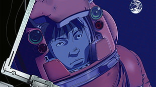 astronaut illustration, Planetes, manga, Earth, astronaut HD wallpaper
