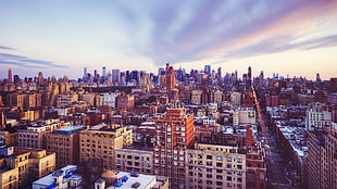 cirrus clouds, city, architecture, cityscape, New York City HD wallpaper