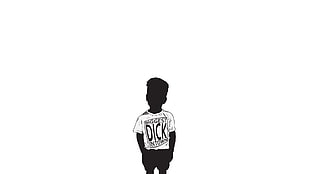 silhouette of boy clip art, humor, cartoon, illustration, children