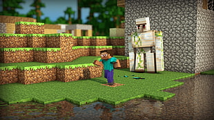 screenshot of Minecraft game application HD wallpaper