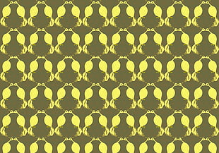 yellow damask pattern