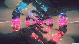 multicolored abstract wallpaper, glitch art, abstract