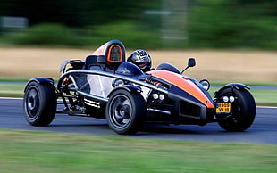 black and brown formula 1, car, Ariel Atom 300, racing