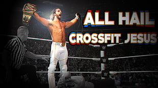 WWE Crossfit Jesus, wrestling, WWE, Seth Rollins HD wallpaper
