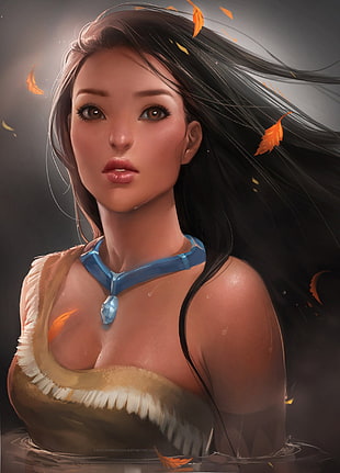 Pocahontas illustration, Pocahontas HD wallpaper