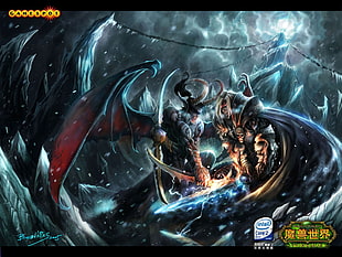 World of Warcraft digital wallpaper, video games, World of Warcraft, Illidan Stormrage, Arthas