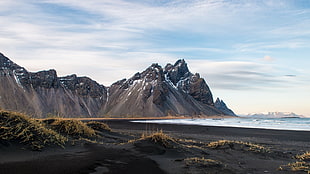 brown mountain, Iceland, nature, mountains, landscape