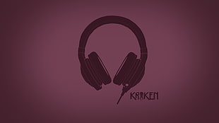 black headphones illustration, Razer, headphones, minimalism, video games
