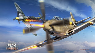 War Thunder game application poster, War Thunder, airplane, Gaijin Entertainment, video games HD wallpaper